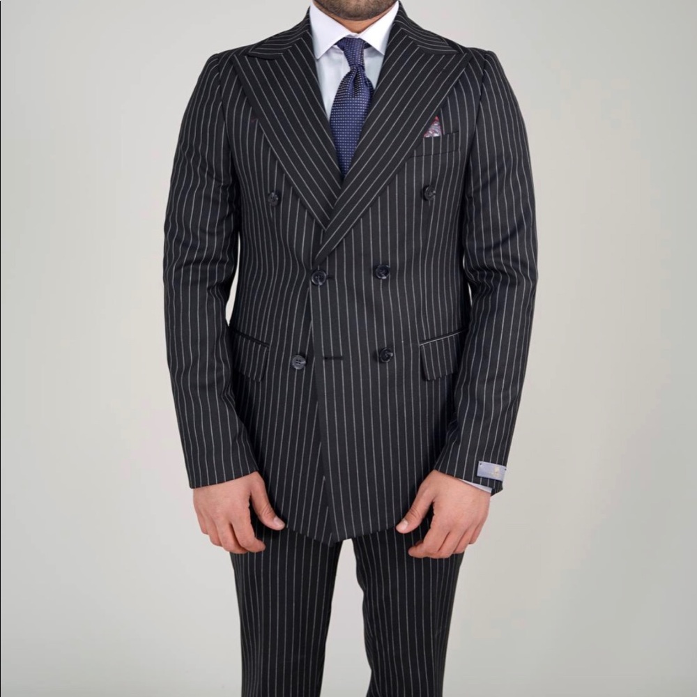 Mens double breasted 2 piece suit